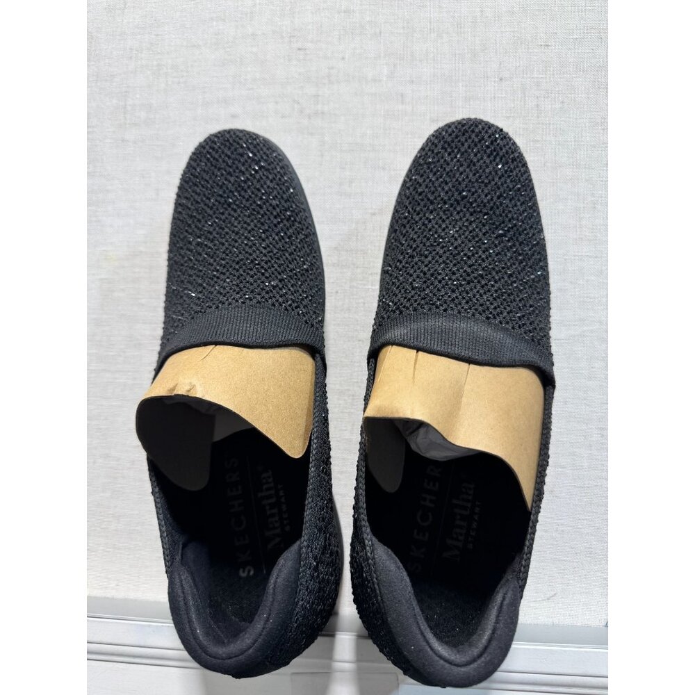 Skechers Martha Stewart Womens Pier-Lite My Reflection Slip-On Shoes Black Size
